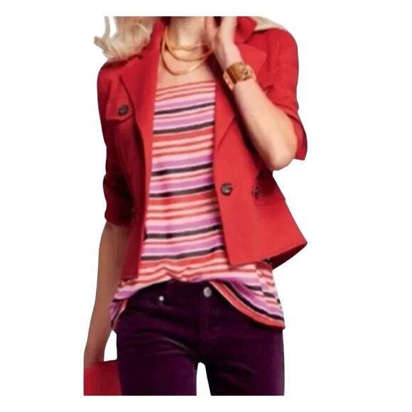 CAbi #3448 London Calling Banded Camisole Blouse - Size Small - Picture 2 of 8